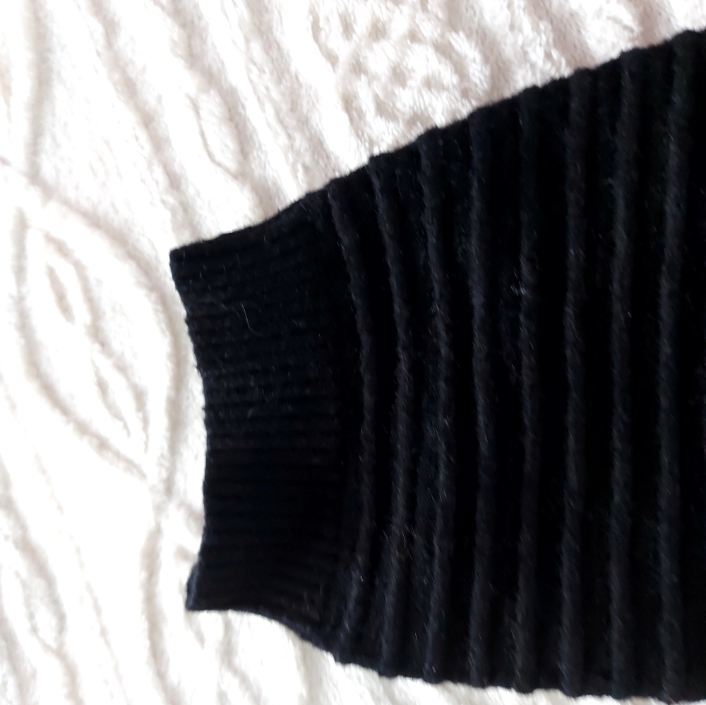 Joseph Ribkoff Elegant Black Knit Top. - Picture 5 of 5